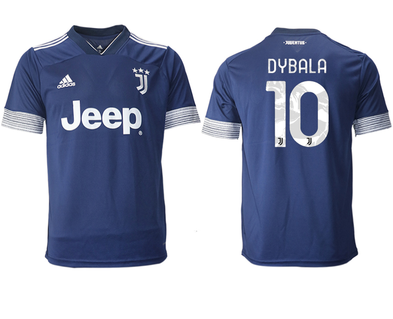 Men 2020-2021 club Juventus away aaa version #10 blue Soccer Jerseys->juventus jersey->Soccer Club Jersey